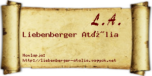 Liebenberger Atália névjegykártya